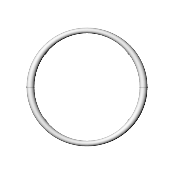 9241 Matte Ivory WALL MIRROR 24” ROUND