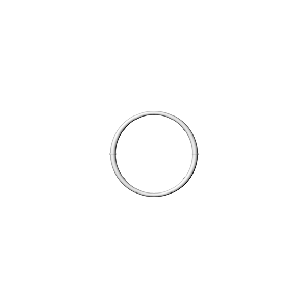 9241 Matte Ivory WALL MIRROR 24” ROUND