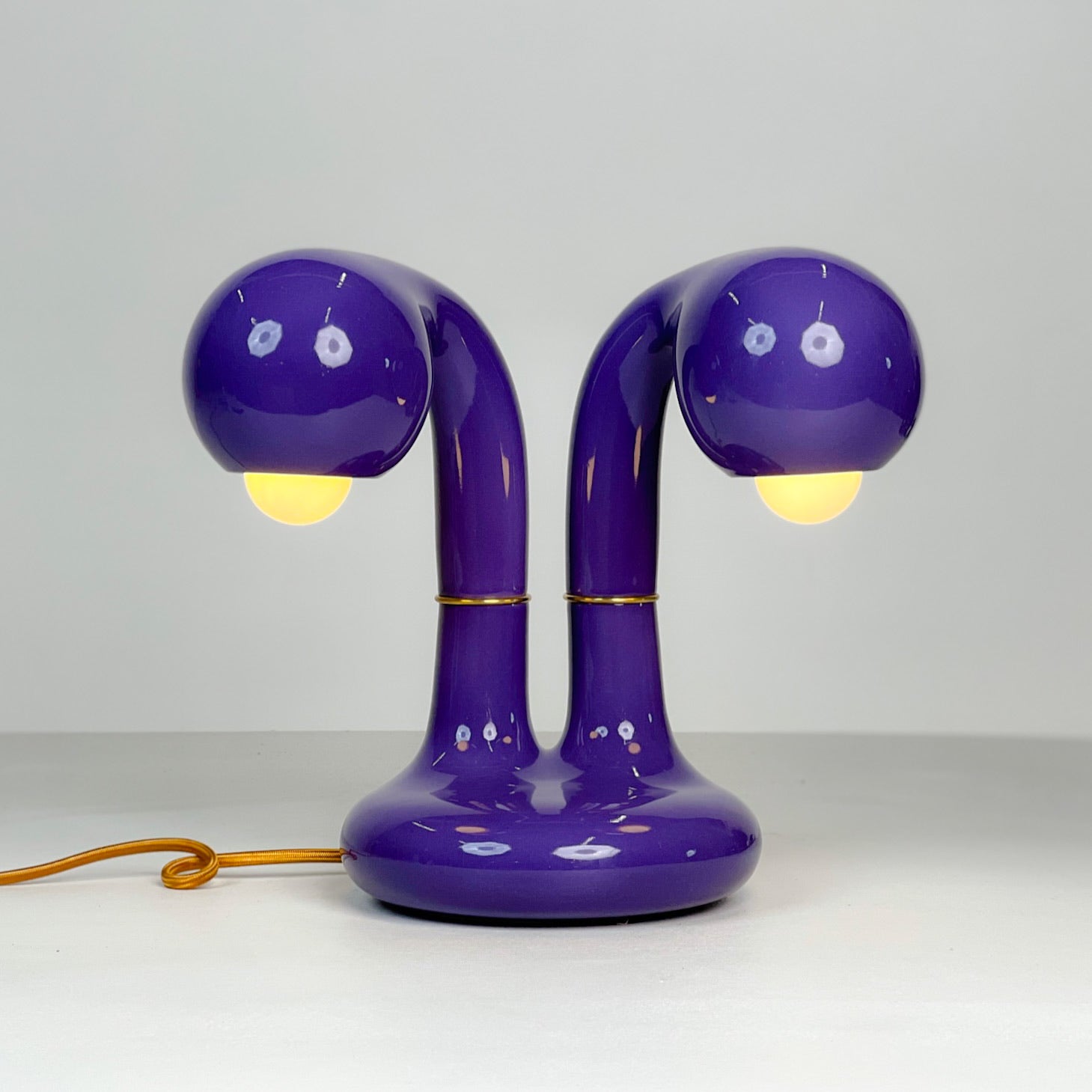 9210 Lavender 12" 2-GLOBE TABLE LAMP