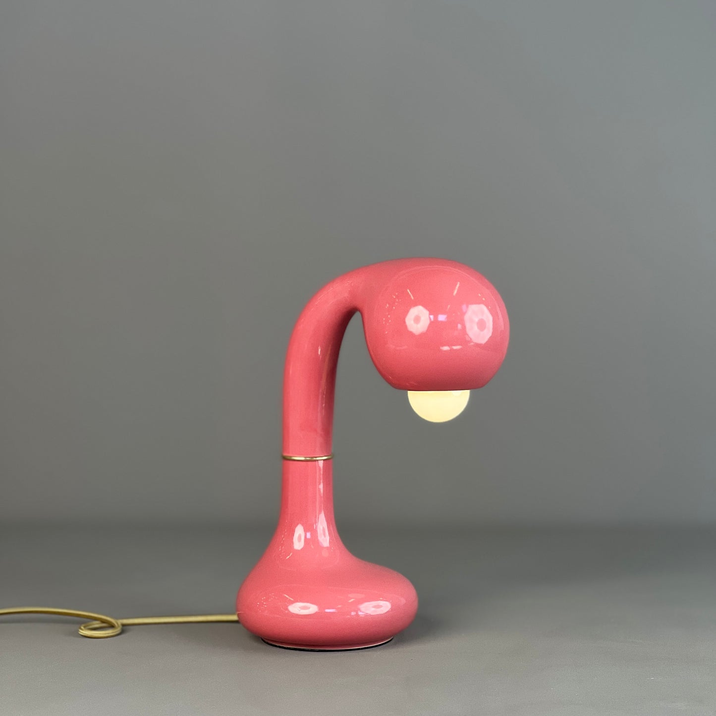 9297 Gloss Rose 12” TABLE LAMP