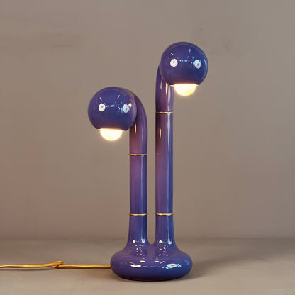 9211 Lavender 22” 2-GLOBE TABLE LAMP
