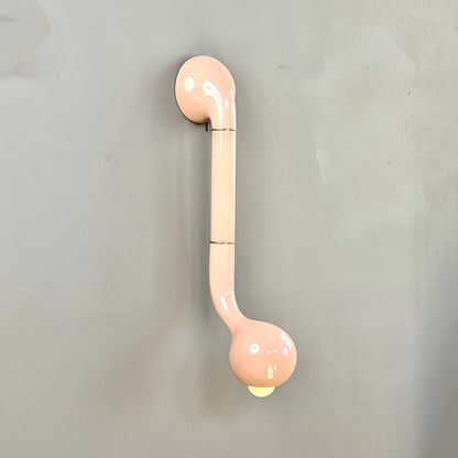 9276 Gloss Pink WALL SCONCE 1-GLOBE 24" DROP