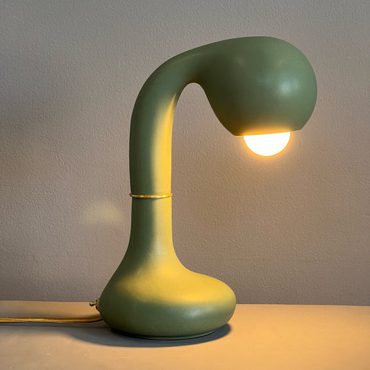 9095 Matte Olive 12” TABLE LAMP