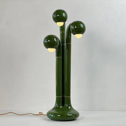 9193 Gloss Ivy 32” 3-GLOBE TABLE LAMP