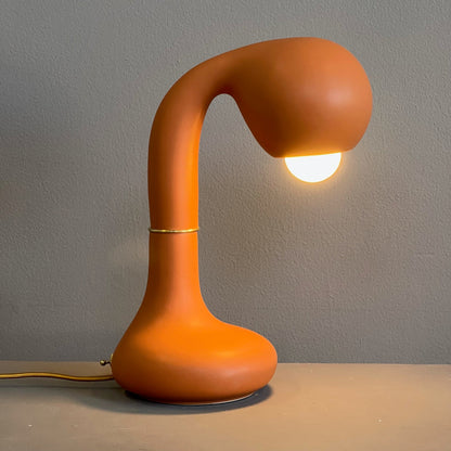 9154 Matte Burnt Orange 12” TABLE LAMP