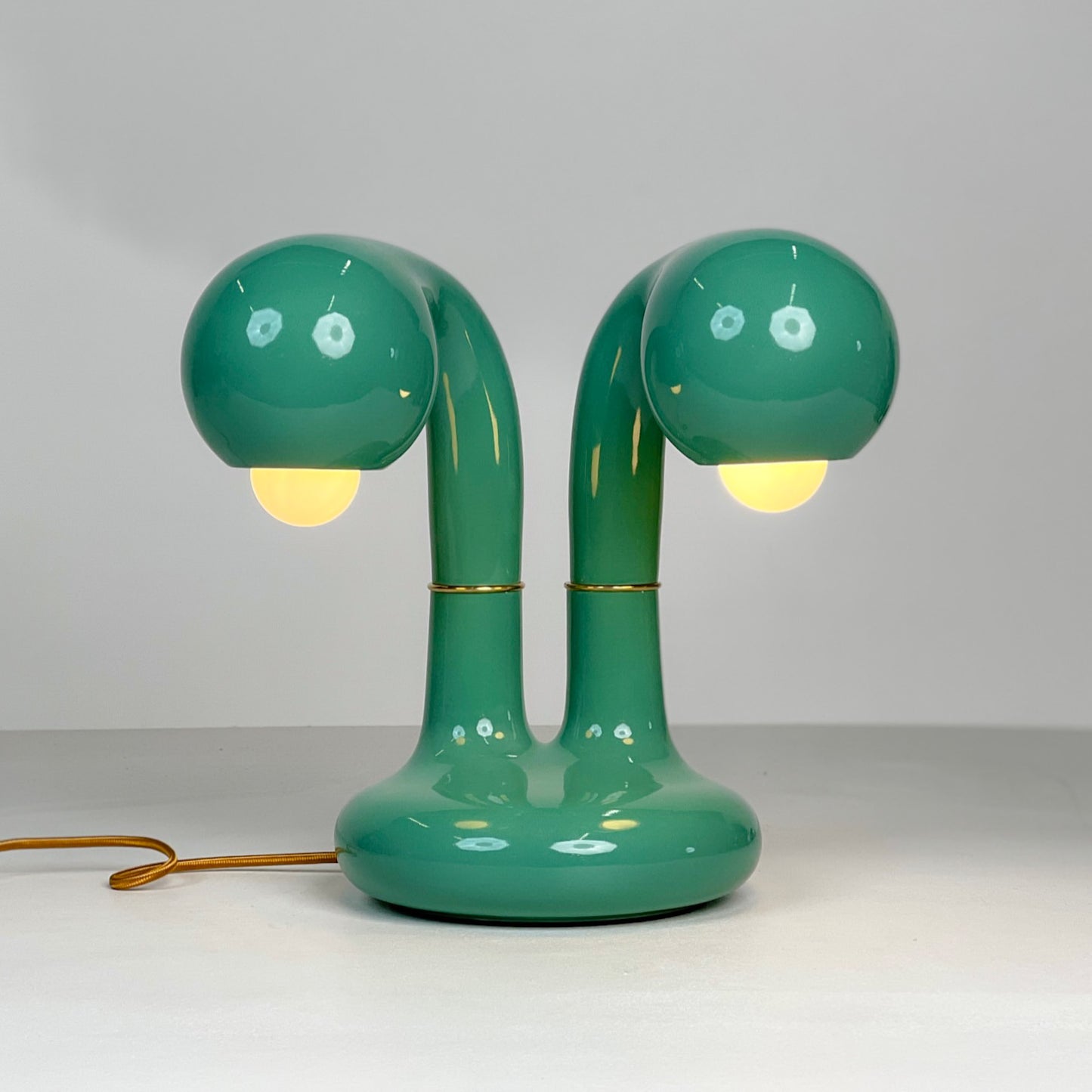 9265 Celadon 12" 2-GLOBE TABLE LAMP