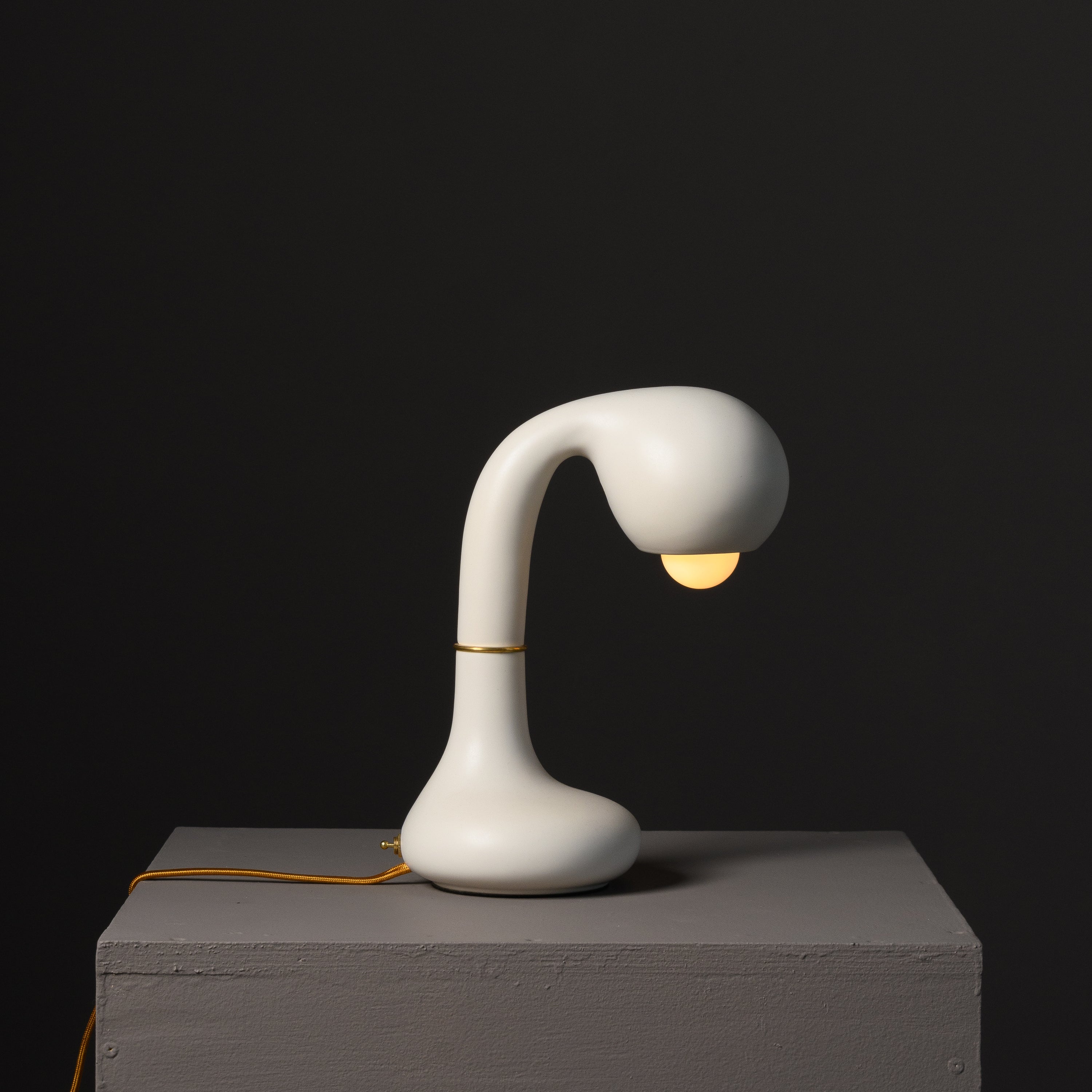 Matte White 12” TABLE LAMP