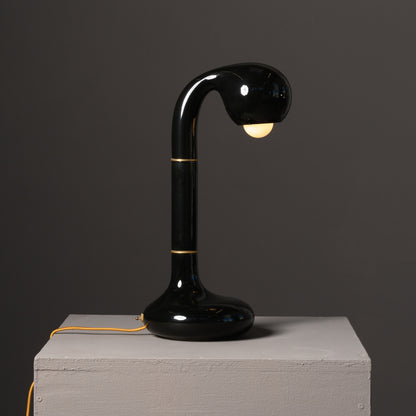 4529 Gloss Black 18" TABLE LAMP