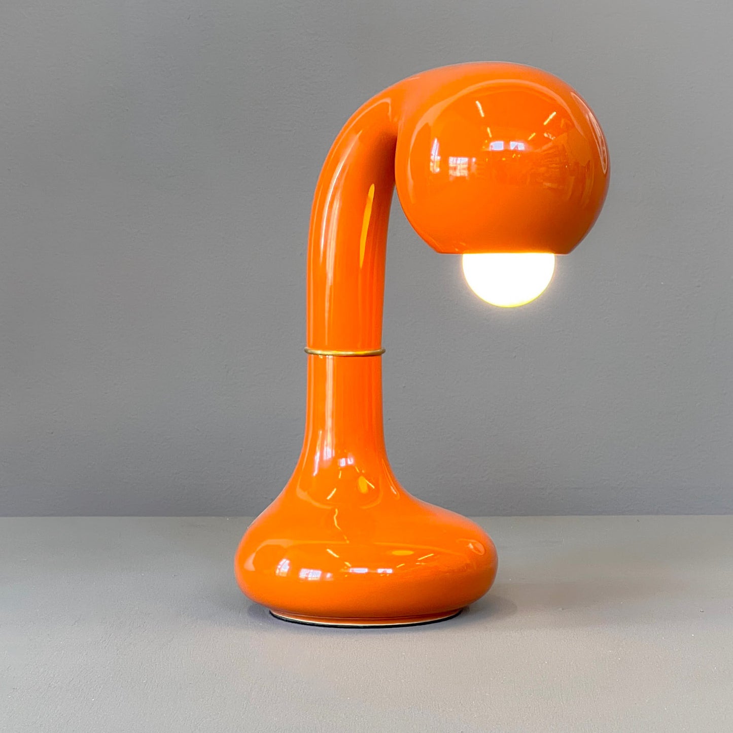 9174 Gloss Burnt Orange 12” TABLE LAMP