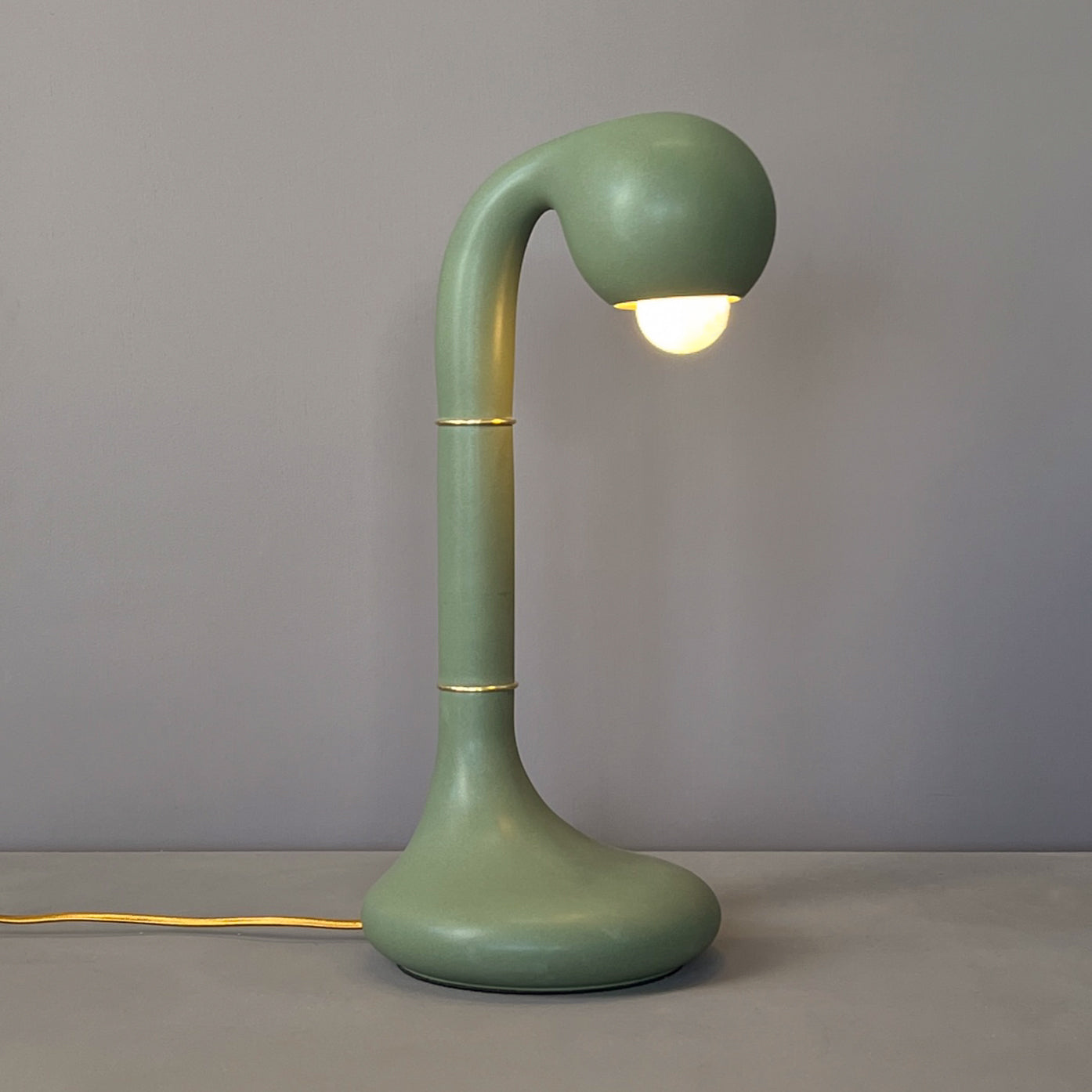 Matte Olive 18" TABLE LAMP