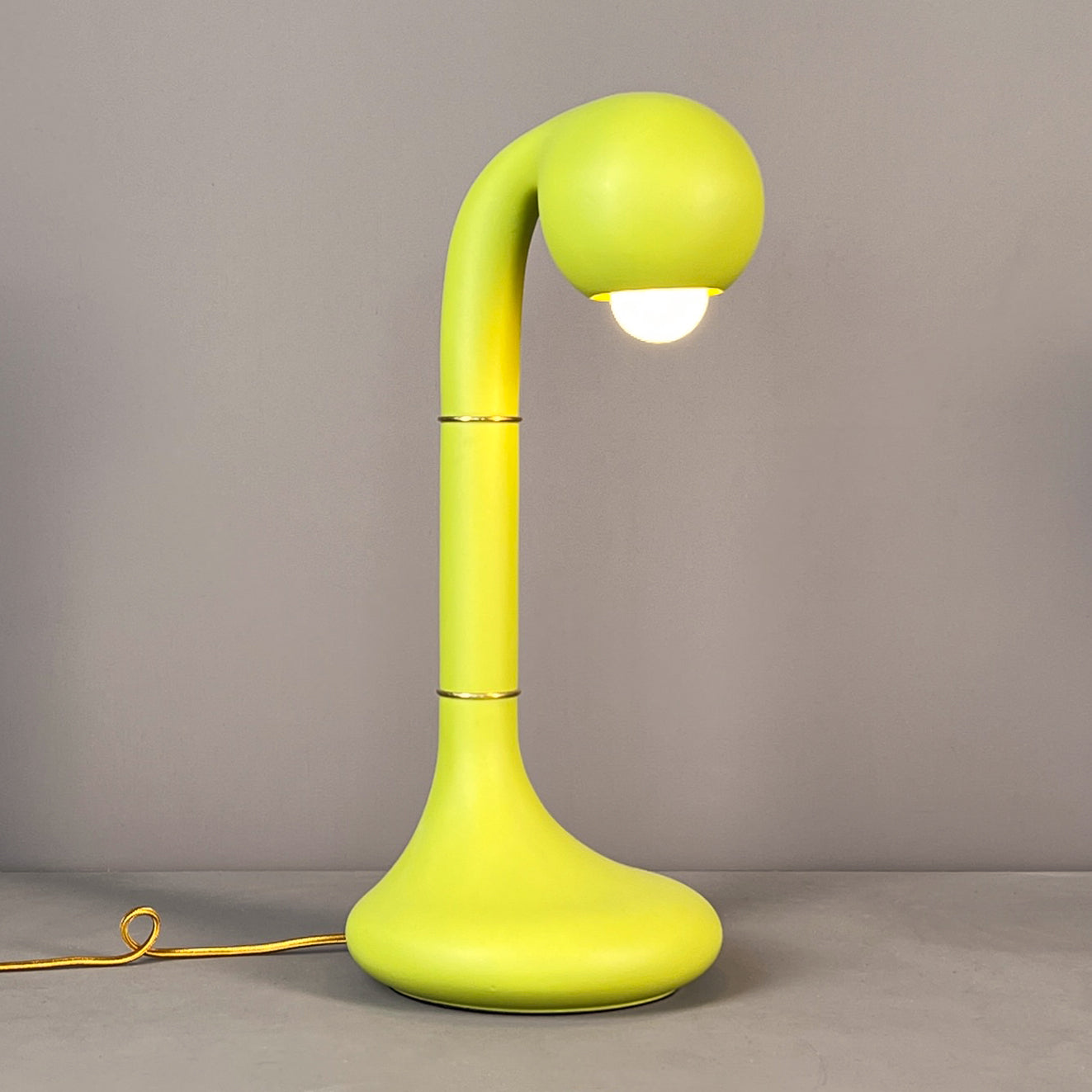 Matte Chartreuse 18" TABLE LAMP