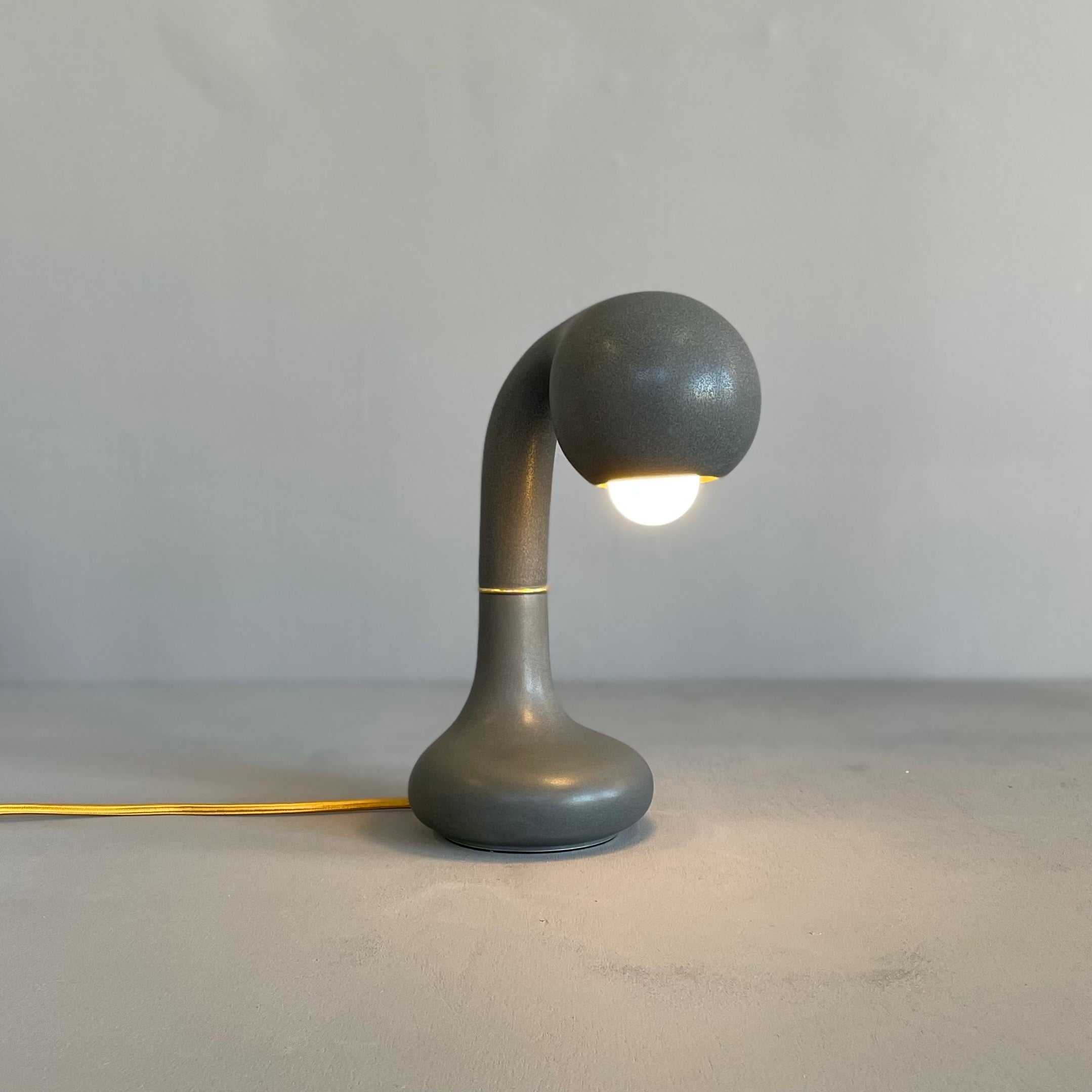 9011 Charcoal 12” TABLE LAMP