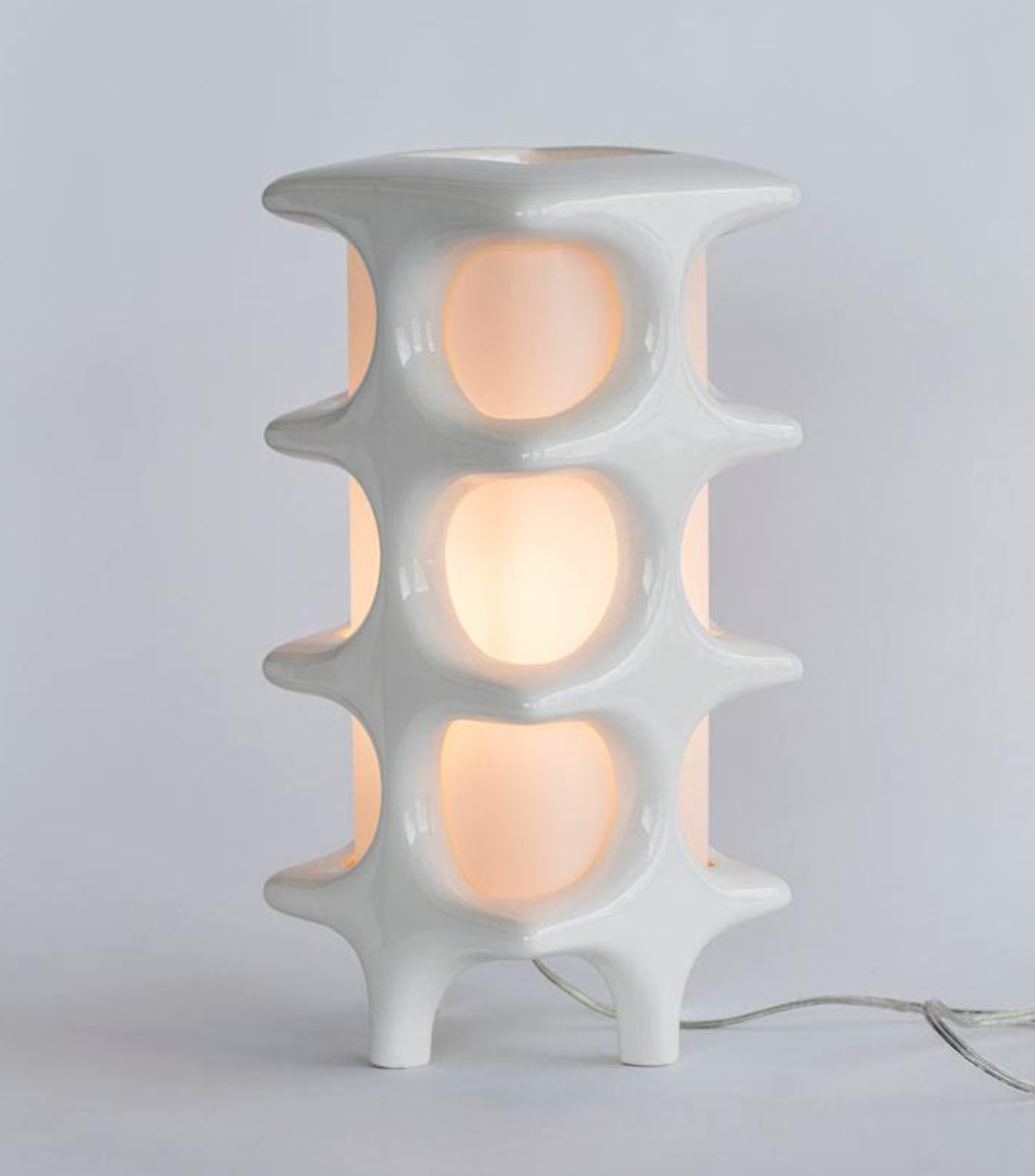Tower Lamp in Gloss White
