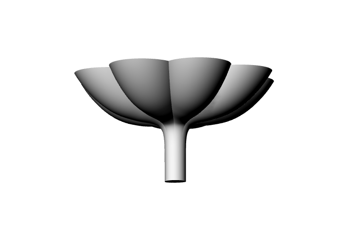 Custom Flower Canopy MODEL & MOLD