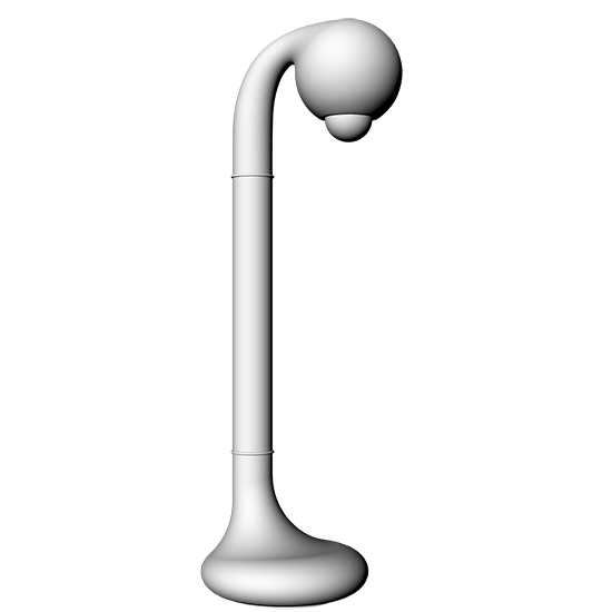 44 Palladium 71cm TABLE LAMP (DAMAGED)