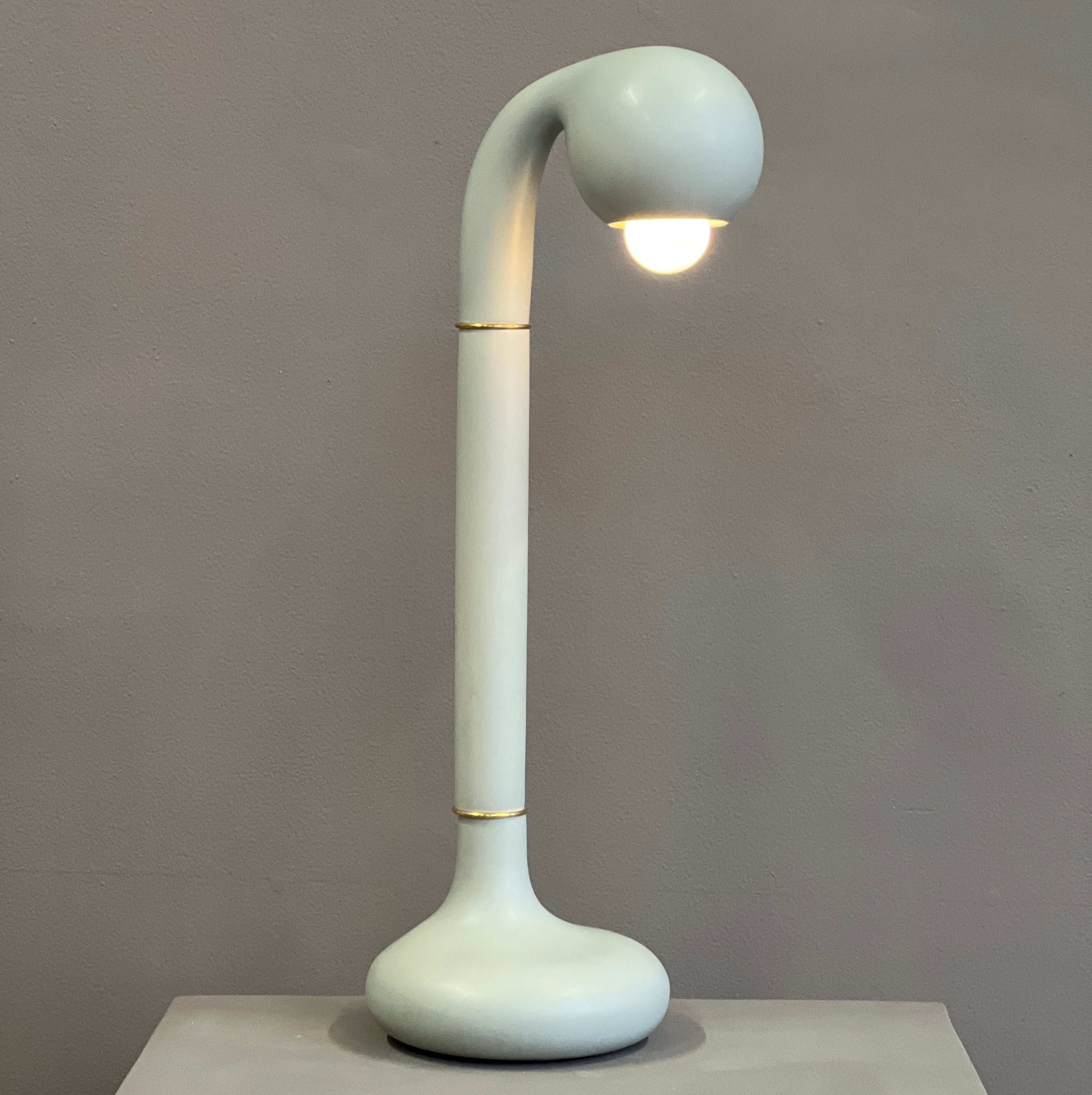 Matte Moon Grey 24" TABLE LAMP
