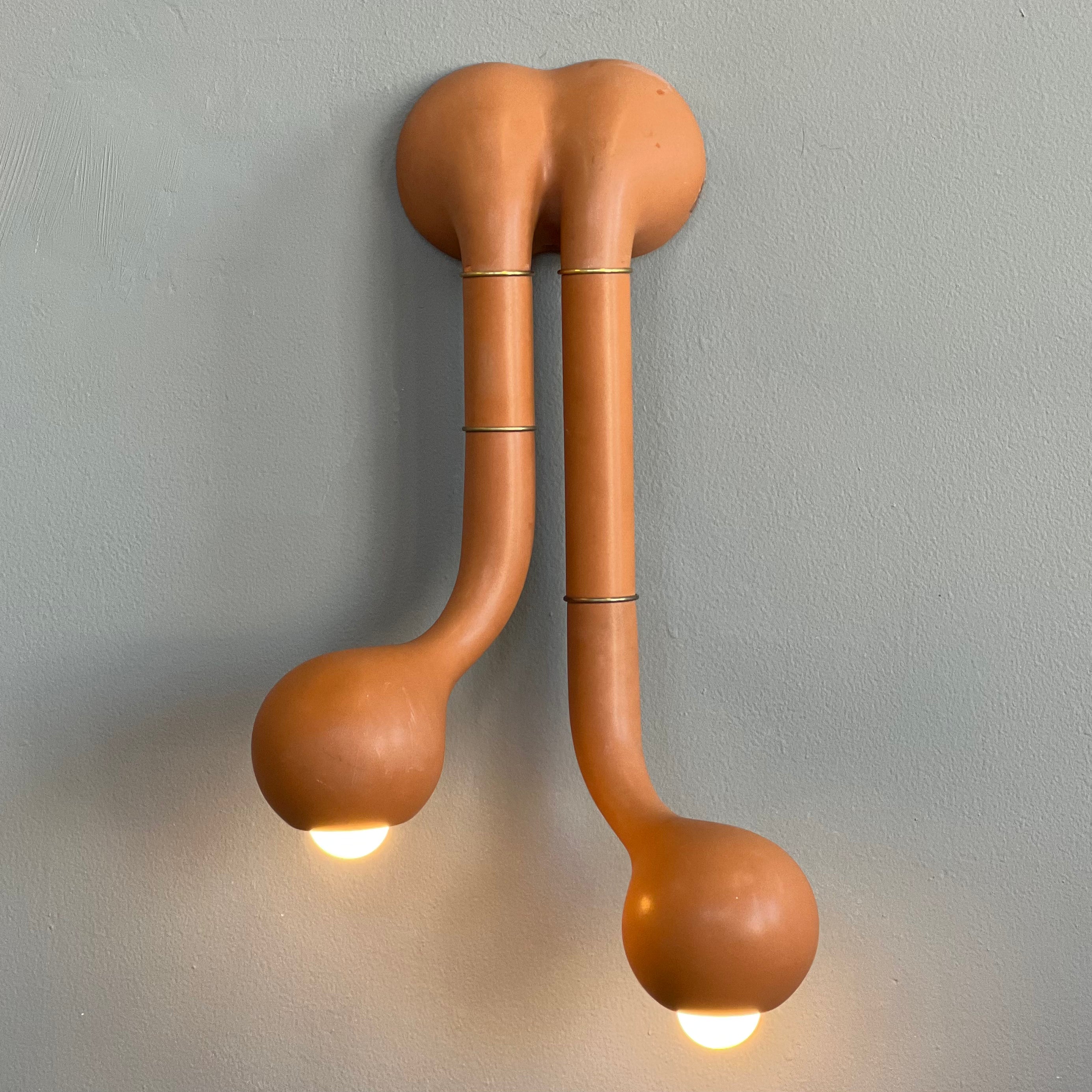 WALL SCONCE 2-GLOBE 24" x 17"